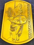 VTG 1982 Consol Coal Company Gold 3D Belt Buckle Jenkin Jones Mine Safety Award