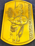 VTG 1982 Consol Coal Company Gold 3D Belt Buckle Jenkin Jones Mine Safety Award