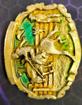 VTG 1981 Bergamot Brass Works Saddle Bronc Rodeo Ranch Cowboy Belt Buckle