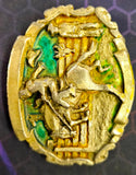 VTG 1981 Bergamot Brass Works Saddle Bronc Rodeo Ranch Cowboy Belt Buckle