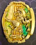 VTG 1981 Bergamot Brass Works Saddle Bronc Rodeo Ranch Cowboy Belt Buckle