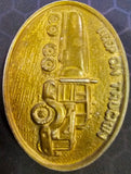 VTG "Keep on Trucking" Tanker Trucking Semi Truck Driver Brass Oval Belt Buckle