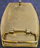 VTG 1970s Coors Brewing Script Logo Brass Tone Beer Advertising Belt Buckle