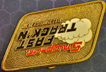 VTG 1992 Snap-On Tools Full Throttle Belt Buckle Solid Brass Race Car Hot Rod