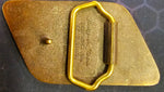 VTG 1992 Snap-On Tools Full Throttle Belt Buckle Solid Brass Race Car Hot Rod