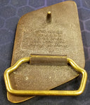 VTG 1992 Snap-On Tools Full Throttle Belt Buckle Solid Brass Race Car Hot Rod