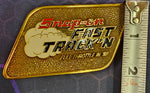 VTG 1992 Snap-On Tools Full Throttle Belt Buckle Solid Brass Race Car Hot Rod