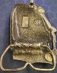 VTG 1978 Pewter Bergamot Brass Works City Bus Belt Buckle Made in USA Advertisin