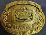 VTG 1993 Limited Edition Kessler American Whiskey Pennsylvania Brass Belt Buckle