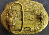 VTG 1993 Limited Edition Kessler American Whiskey Pennsylvania Brass Belt Buckle