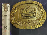 VTG 1993 Limited Edition Kessler American Whiskey Pennsylvania Brass Belt Buckle