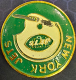 VTG 1971 New York Jets Pro Football NFL Properties INC Metal Belt Buckle