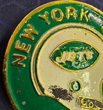 VTG 1971 New York Jets Pro Football NFL Properties INC Metal Belt Buckle