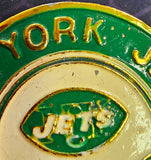 VTG 1971 New York Jets Pro Football NFL Properties INC Metal Belt Buckle