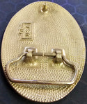 VTG Country Western Silver Black Flying Eagle Belt Buckle Rope Rodeo Patriotic