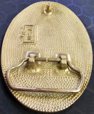 VTG Country Western Silver Black Flying Eagle Belt Buckle Rope Rodeo Patriotic