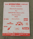 Dixie International Company 1964 Retail Catalog Parts Imported Motorcycles Ohio