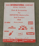 Dixie International Company 1964 Retail Catalog Parts Imported Motorcycles Ohio