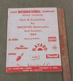 Dixie International Company 1964 Retail Catalog Parts Imported Motorcycles Ohio