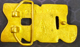 VTG 1970s Solid Brass "JACK" Belt Buckle Western Southwest Country Made in USA