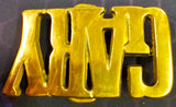 VTG 1970s Solid Brass "GARY" Name Belt Buckle Western Southwest Country Hippie