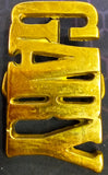 VTG 1970s Solid Brass "GARY" Name Belt Buckle Western Southwest Country Hippie
