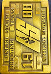 VTG 1988 XXIV Olympiad Seoul, Korea USA Shooting Team Brass Belt Buckle