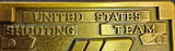 VTG 1988 XXIV Olympiad Seoul, Korea USA Shooting Team Brass Belt Buckle
