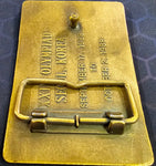 VTG 1988 XXIV Olympiad Seoul, Korea USA Shooting Team Brass Belt Buckle