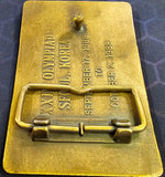 VTG 1988 XXIV Olympiad Seoul, Korea USA Shooting Team Brass Belt Buckle