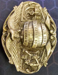 VTG 1986 Bergamot Brass Works "Proud To Be An American Coal Miner" Belt Buckle