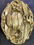 VTG 1986 Bergamot Brass Works "Proud To Be An American Coal Miner" Belt Buckle