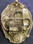 VTG 1986 Bergamot Brass Works "Proud To Be An American Coal Miner" Belt Buckle