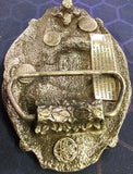 VTG 1986 Bergamot Brass Works "Proud To Be An American Coal Miner" Belt Buckle