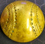 VTG Solid Brass Round Baseball Engraved Belt Buckle Sports American