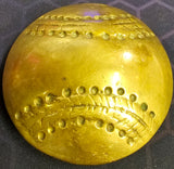VTG Solid Brass Round Baseball Engraved Belt Buckle Sports American