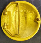 VTG Solid Brass Round Baseball Engraved Belt Buckle Sports American