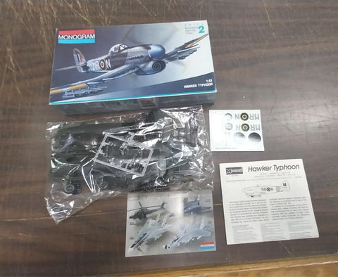 VTG Monogram Hawker Typhoon Interceptor Airplane Military Aircraft Plastic Model