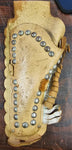 VTG Deputy Leather Toy Holster Metal Cap Gun Girls Boys Circle K Western Cowboy