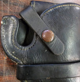 VTG Pre 1950 HH Heiser Maker Denver Colo. Black Leather Handgun Holster