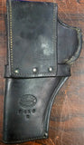 VTG Pre 1950 HH Heiser Maker Denver Colo. Black Leather Handgun Holster