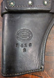 VTG Pre 1950 HH Heiser Maker Denver Colo. Black Leather Handgun Holster