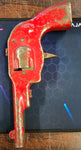 VTG Pressed Steel Toy Cap Gun Friction Red Metal Sparks Antique Collectible