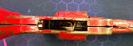 VTG Pressed Steel Toy Cap Gun Friction Red Metal Sparks Antique Collectible