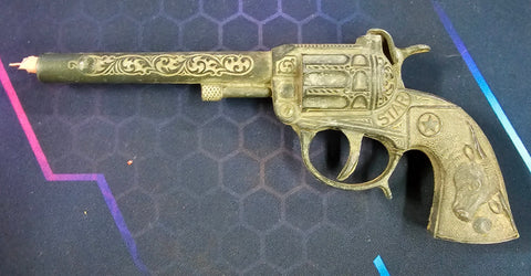 VTG Star Hubley Single Action Toy Diecast Cap Gun Western Cowboy