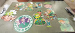 Vtg 10 Pcs Happy St. Patrick's Day Hanging Leprechaun Irish Holiday Decorations