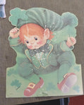 Vtg 10 Pcs Happy St. Patrick's Day Hanging Leprechaun Irish Holiday Decorations