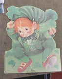 Vtg 10 Pcs Happy St. Patrick's Day Hanging Leprechaun Irish Holiday Decorations