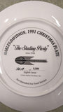 1991 Limited Edition Harley Christmas Plate "The Skating Party" Circa 1938