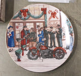 1987 Harley Christmas Plate "The Joy of Giving" Fourth Issue Collectors America